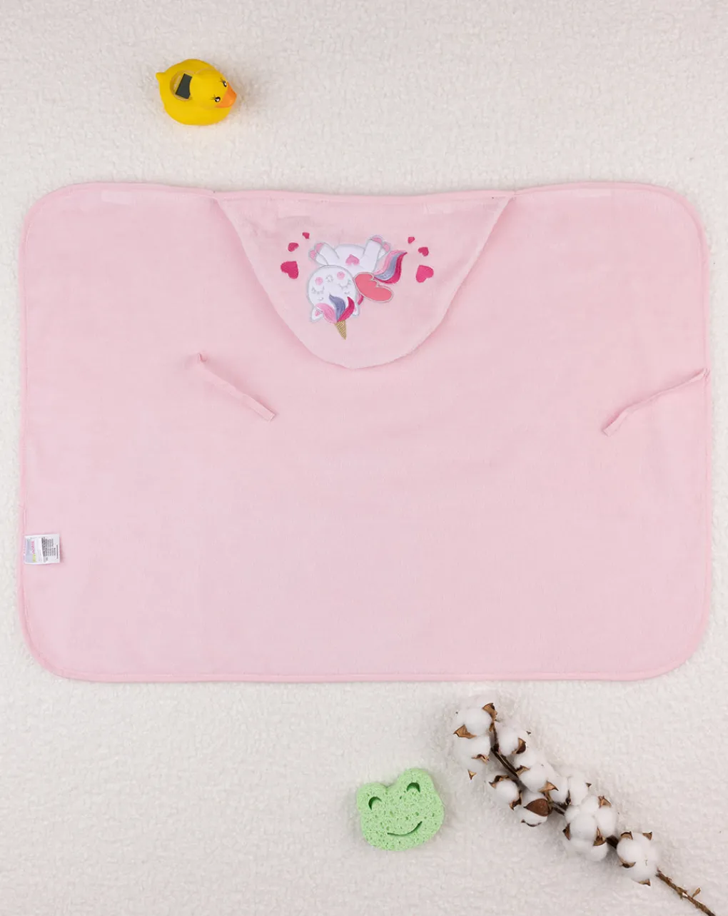 Prenatal Accappatoi Asciugamani E Costumi-Set Quadrato Spugna Girl "Unicorno”
