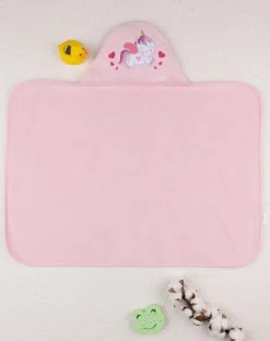 Prenatal Accappatoi Asciugamani E Costumi-Set Quadrato Spugna Girl "Unicorno”
