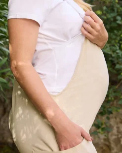 Prenatal Abiti E Completi-Set Salopette E T-Shirt Allattamento In Jersey Di Cotone