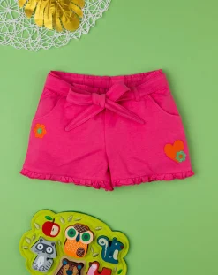 Prenatal Jeans Pantaloni E Salopette-Short Jersey Bimba Rosa