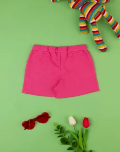 Prenatal Jeans Pantaloni E Salopette-Shorts Felpati Bimba Rosa