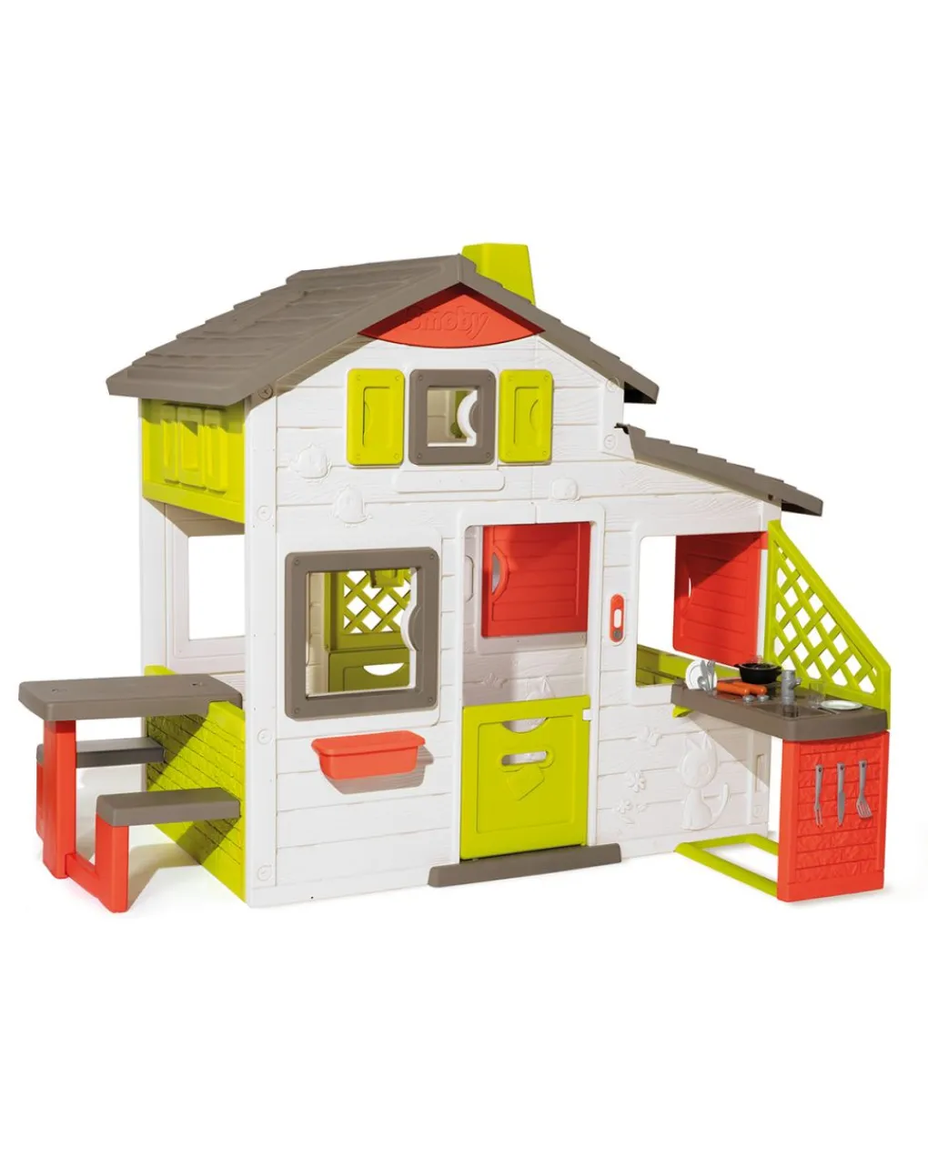 Smoby Casette E Tende-- Casetta Amica E Cucina New