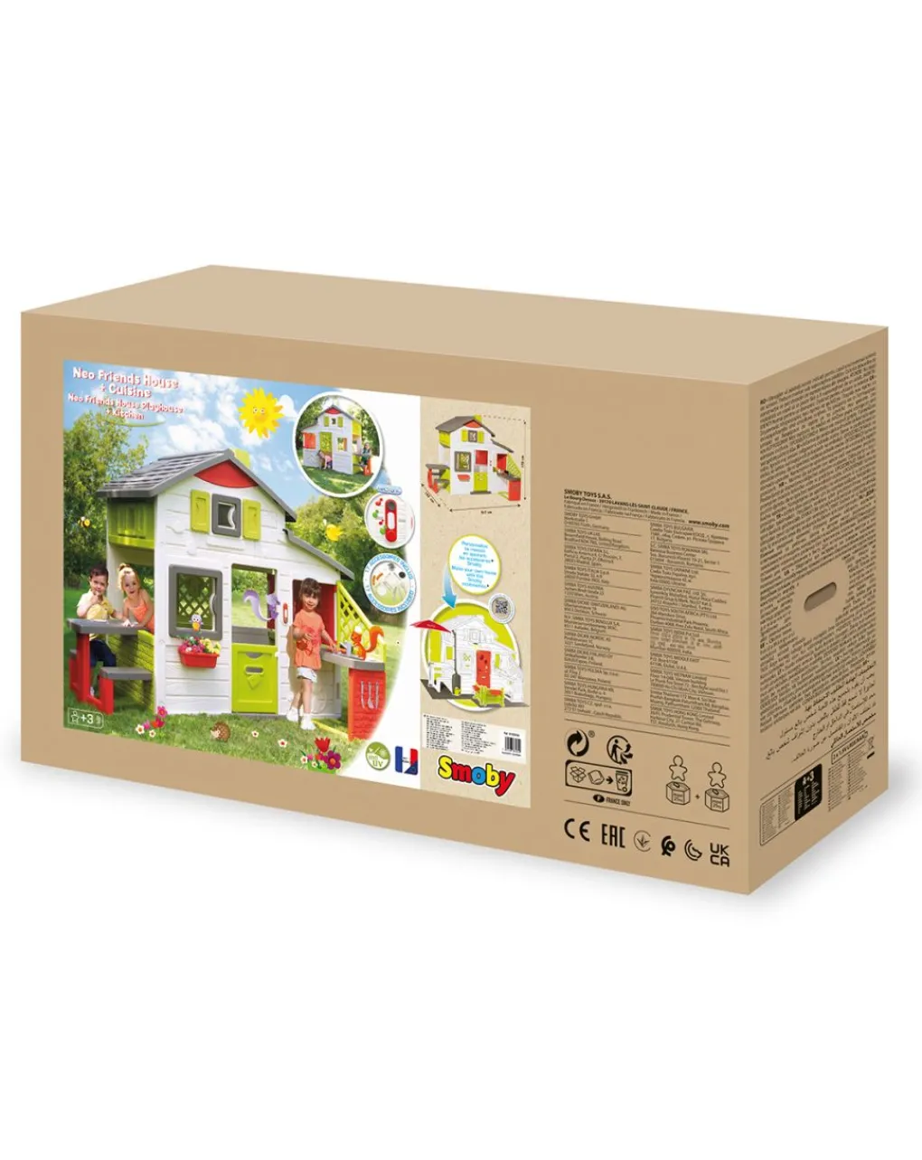 Smoby Casette E Tende-- Casetta Amica E Cucina New