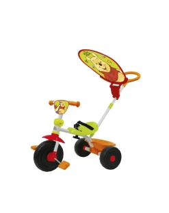 Baby Smile Cavalcabili E Primi Passi-Triciclo Winnie The Pooh Con Capottina