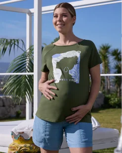 Prenatal T Shirt Allattamento-T-Shirt Allattamento Premaman Summer Vibes