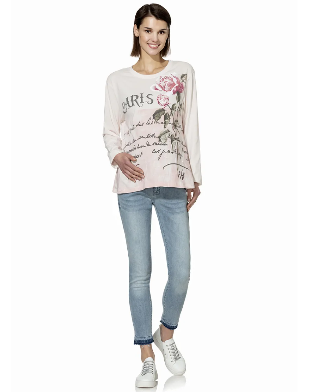 Prenatal Magliette E T Shirt-T-Shirt Manica Lunga Con Stampa Rose