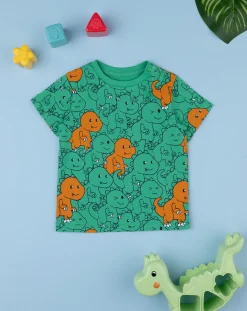 Prenatal Magliette Camicie E Body-T-Shirt Mezza Manica Bimbo Stampa Dino Allover