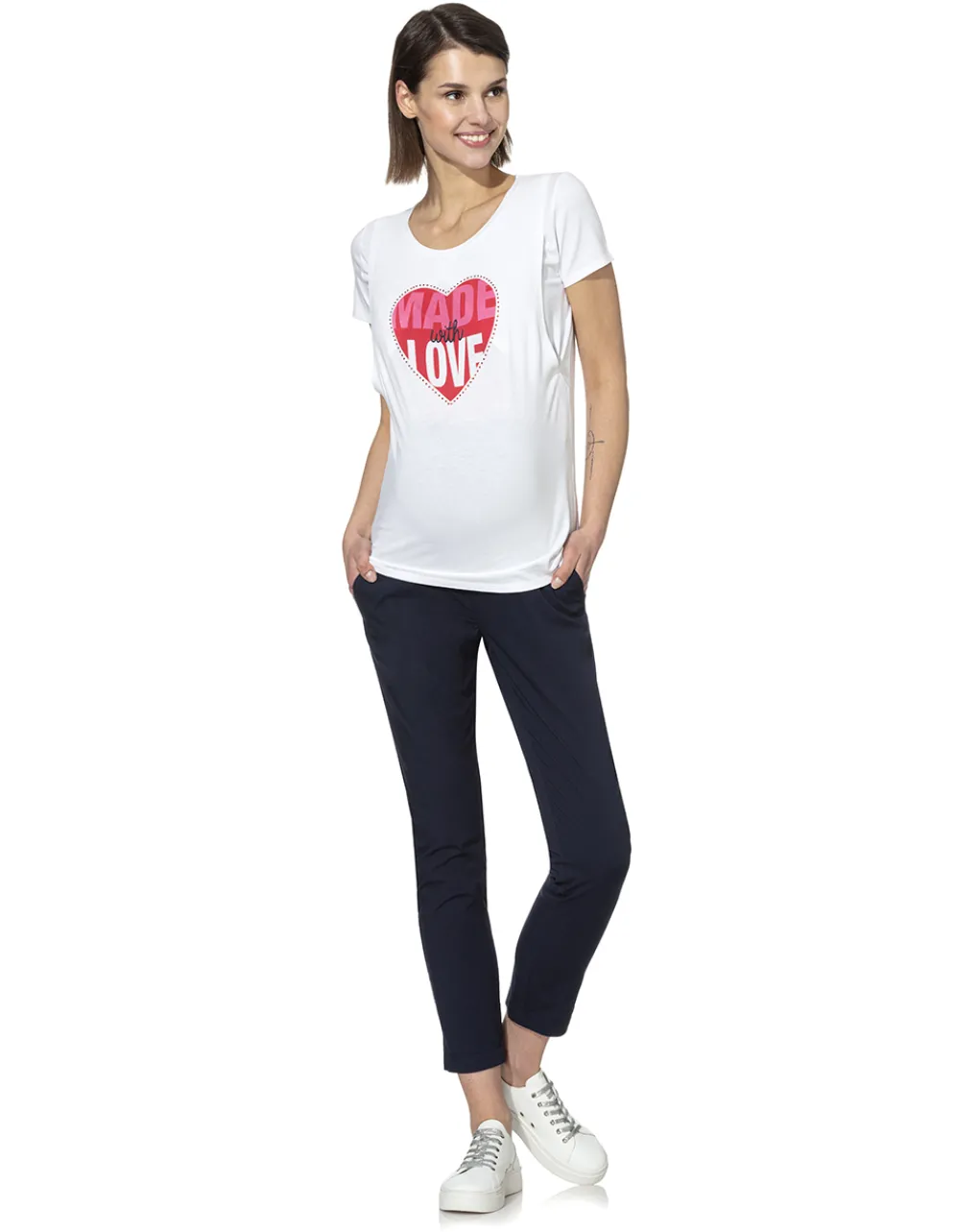 Prenatal Magliette E T Shirt-T-Shirt Mezza Manica Con Stampa E Strass