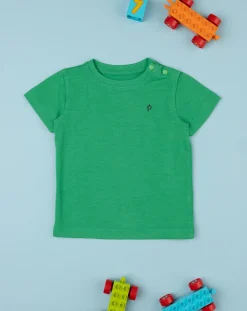 Prenatal Magliette Camicie E Body-T-Shirt Mezze Maniche Bimbo Verde Logo